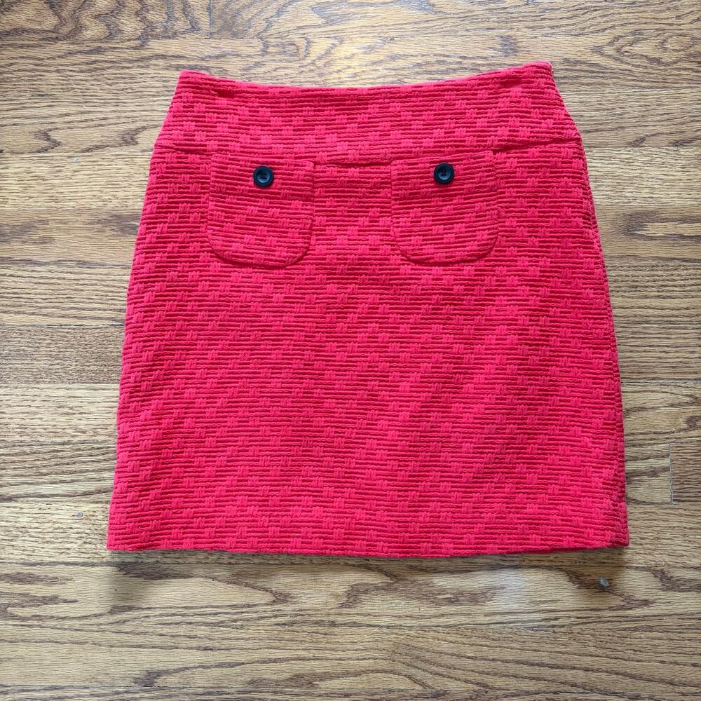 Red textured Massimo mini skirt size 2